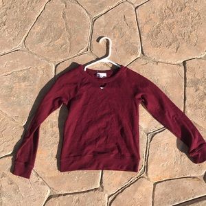Tilly's Kids Maroon Crewneck